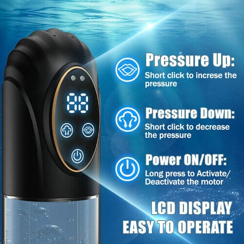 Mergano - Full Waterproof 6 Modes Erection Enlargement and Masturbation 3 and 1 Penis Pump - Lurevibe