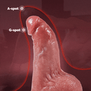 Derek Curved Glans Free Lubricant P and G Spot Stimulation Realistic Anal Dildo Thrusting Heating Vibrating - Lurevibe