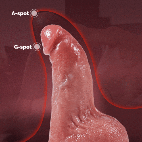 Derek Curved Glans Free Lubricant P and G Spot Stimulation Realistic Anal Dildo Thrusting Heating Vibrating - Lurevibe
