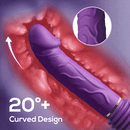 5 Thrusting & 8 Vibrating Dildo Machine with Handle and Sucker - Lurevibe