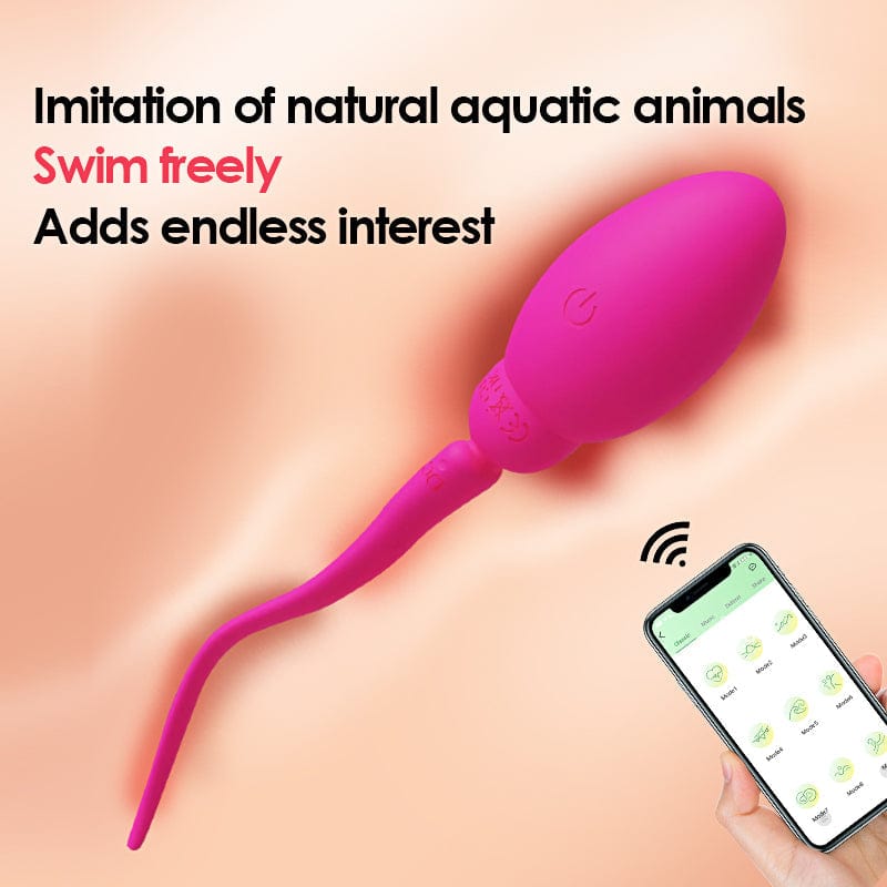 Tadpole Jumping Egg Vibrator Female G-spot Remote Control APP - Lurevibe