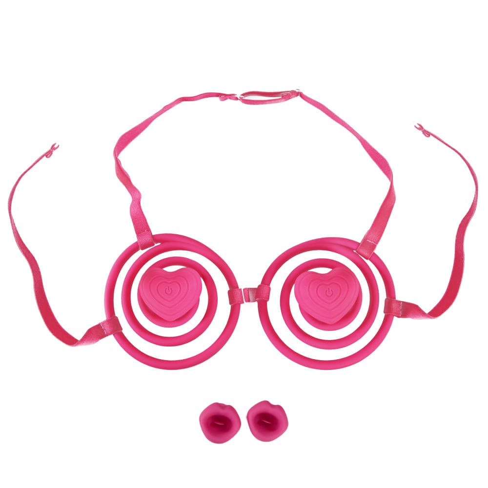 Wearable Vibrating Bra Nipple Clamps for A-D Cups - Lurevibe