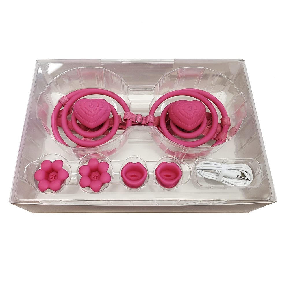 Wearable Vibrating Bra Nipple Clamps for A-D Cups - Lurevibe