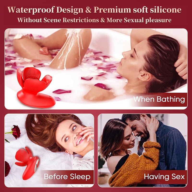 Rose kneader 10 Vibration & Pinching Breast Stimulator with Petal Kneading - Lurevibe