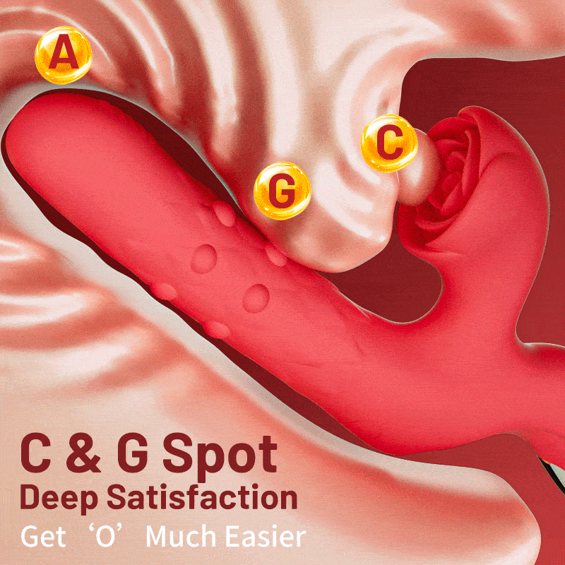 Rose 7 Thrusting Wiggling Clit Stimulator G-spot Vibrator - Lurevibe