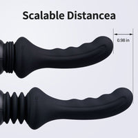 Dark Knight - 13.39In Powerful Vibrating Auto Thrusting Dildo Machine - Lurevibe