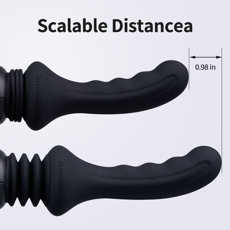 Dark Knight - 13.39In Powerful Vibrating Auto Thrusting Dildo Machine - Lurevibe