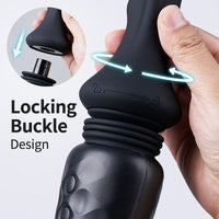 Dark Knight - 13.39In Powerful Vibrating Auto Thrusting Dildo Machine - Lurevibe