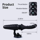 Dark Knight - 13.39In Powerful Vibrating Auto Thrusting Dildo Machine - Lurevibe