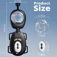 Darth Vader Wearable 9 Thrusting Vibration Male Masturbator With Remote - Lurevibe