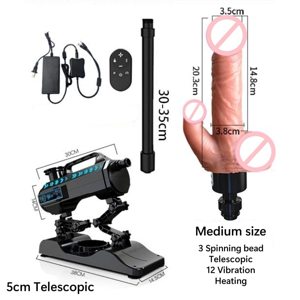 Fully Automatic Telescopic Dildo Machine Female Masturbator - Lurevibe