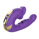 Rose Muncher Clitoris Biting Rolling Ball G Spot Vibrator - Lurevibe