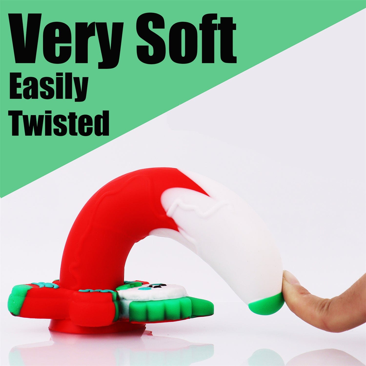 AIMITEX Gingerbread Man Dildo Suction Cup Manual Masturbator - Lurevibe