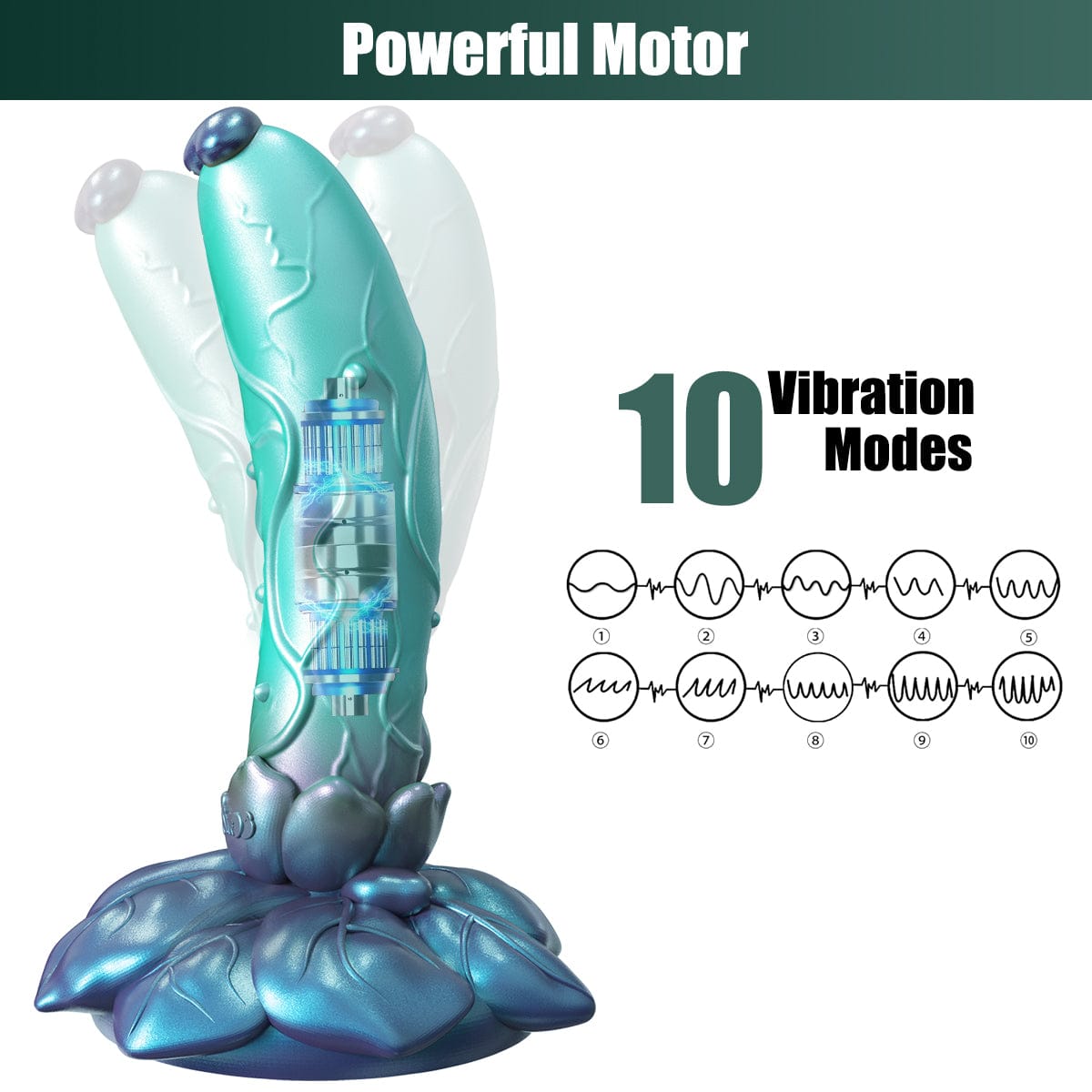 AIMITEX Rose Silicone Dildo Anal Plug Alien Cute Penis - Lurevibe