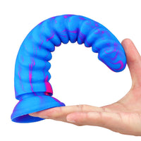 8.5 Inch Dragon Scale Silicone Dildo - Lurevibe