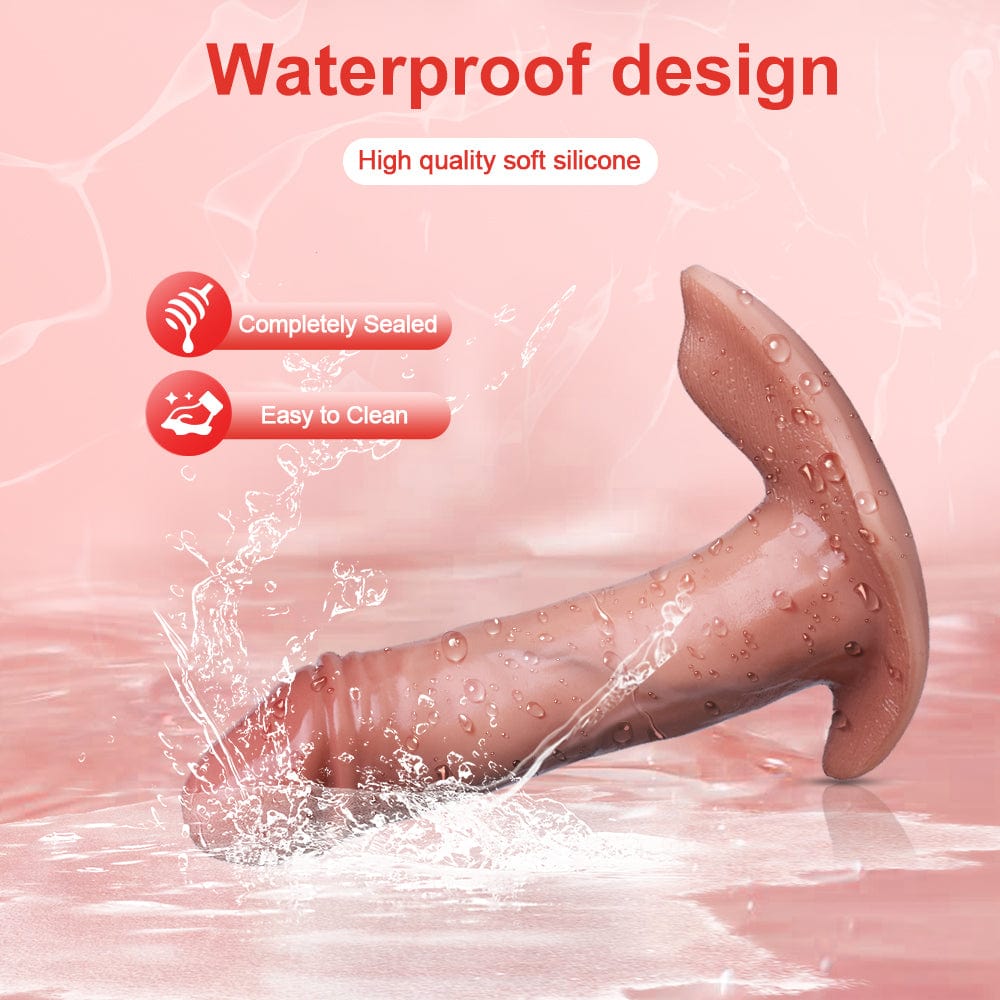 3 in 1 Thrusting Realistic Wearable Dildo Vibrator with Remote Control - Lurevibe