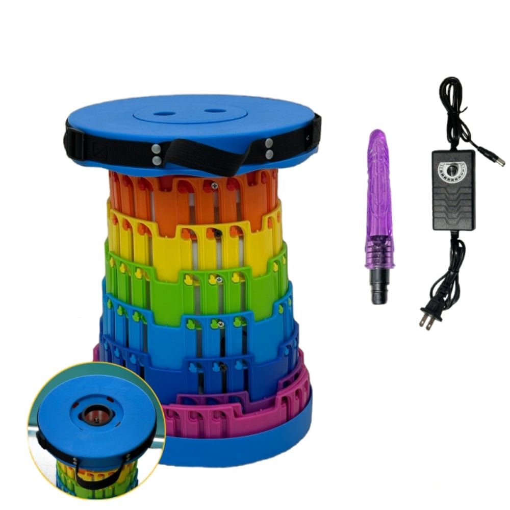 TOYHEERG Rainbow Chair Sex Dildo Machine Outdoor Stimulation - Lurevibe