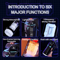 Lurevibe - High Explosive Grenade Aircraft Cup Telescopic Vibration Heating Male Masturbation Device - Lurevibe