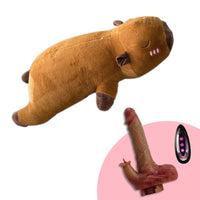 Plush Dildo Machine Thrusting Licking Dildo Machine Sex Toy With Remote Control