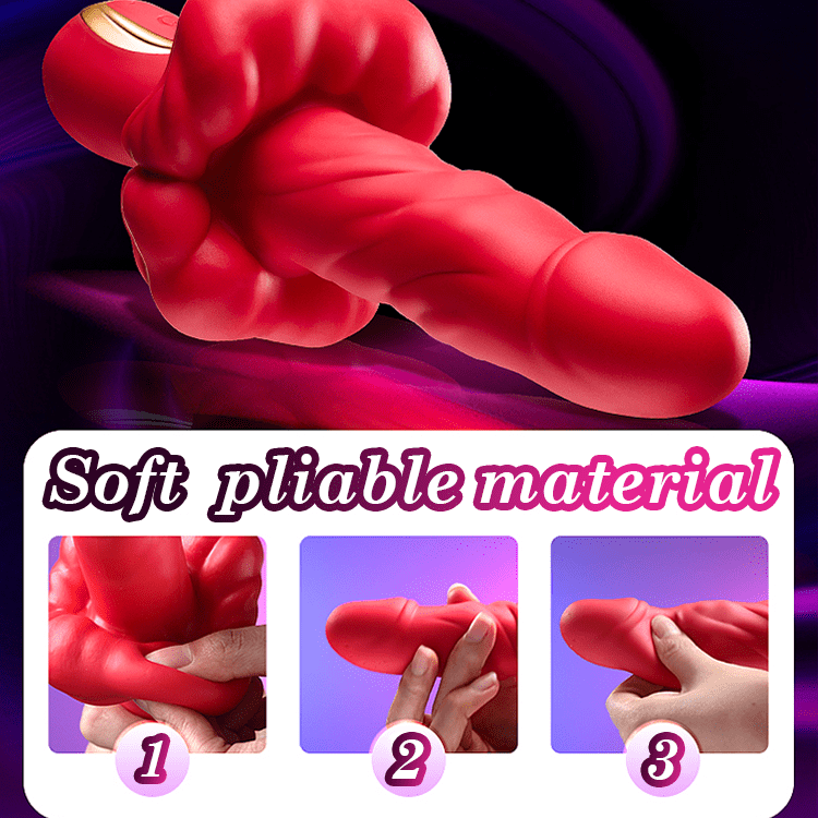 Lurevibe 360° Rotating Bead Telescopic Masturbation Vibrator - Lurevibe