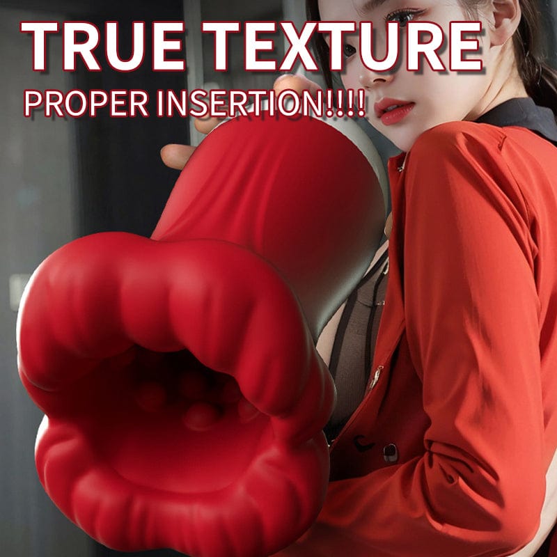 Lurevibe Big Mouth APP Remote Control Blowjob Male Masturbator - Lurevibe