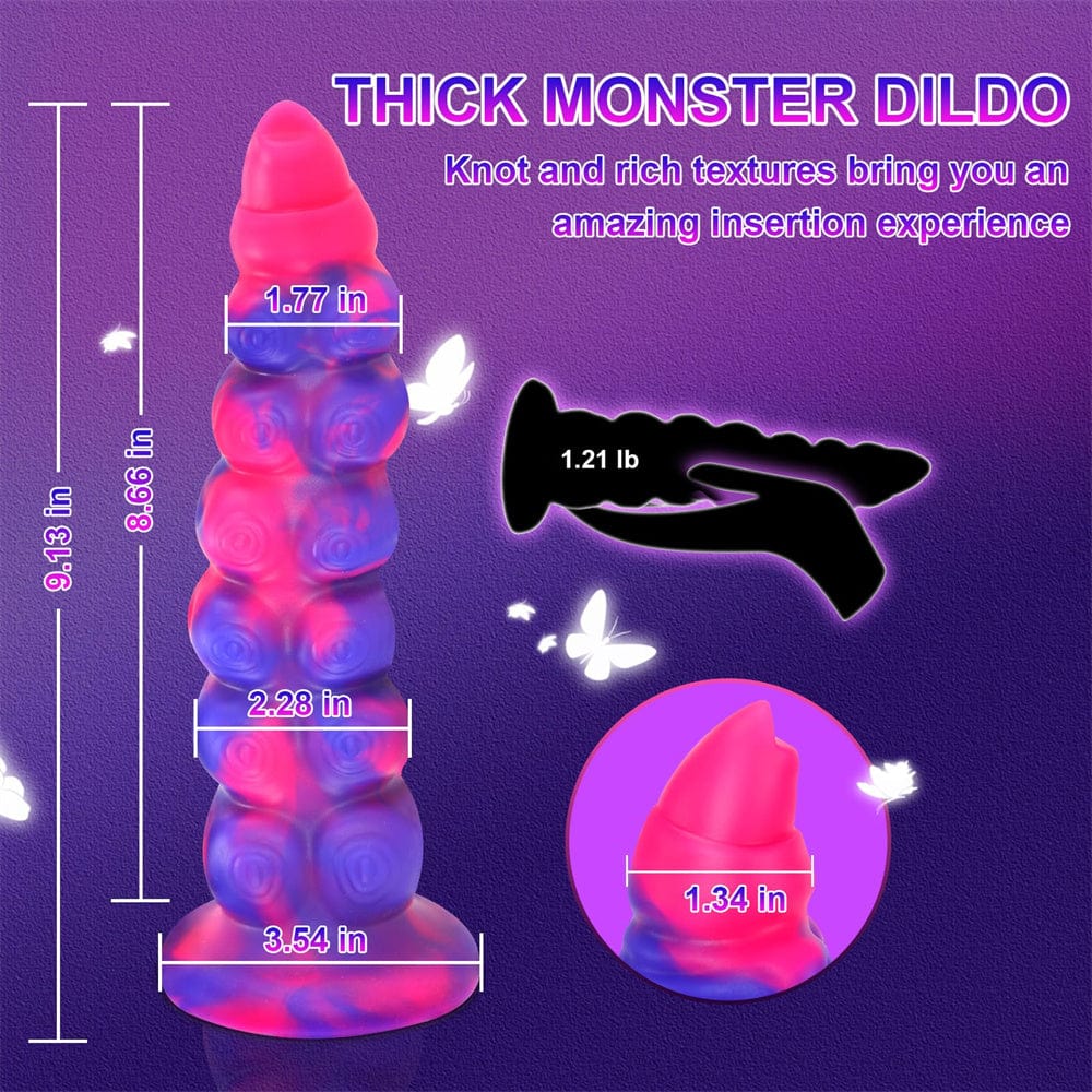 Fantasy Monster Dildo Vibrator Thrusting Dildo Anal Beads Vibrator - Lurevibe