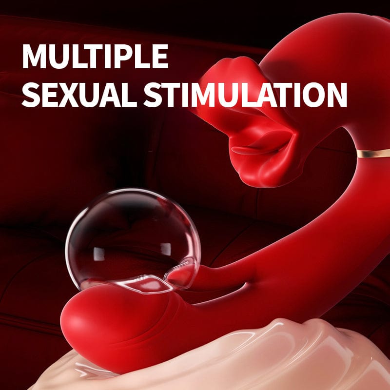 Rose Mucher Lip Biting & Swing Clitoral G Spot Vibrator for Women - Lurevibe