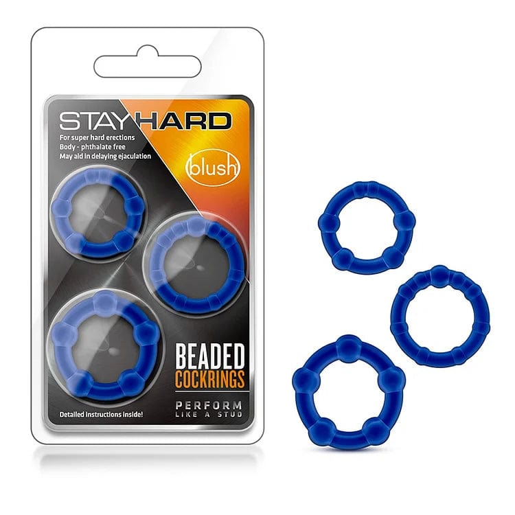 Lurevibe - Erection Enhancing Beaded Cock Rings Set - Lurevibe