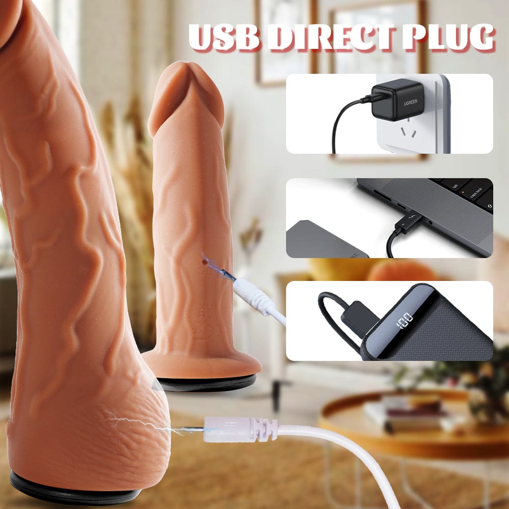 Yeain Wearable Double-headed Thrusting Dildo Vibrator For LGBT - Lurevibe