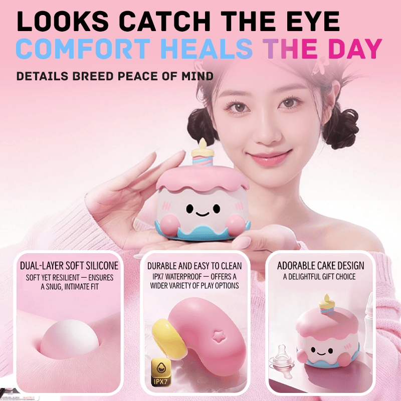Sweetheart Cake Party App Remote Control Love Egg Suction Vibrator Set - Lurevibe