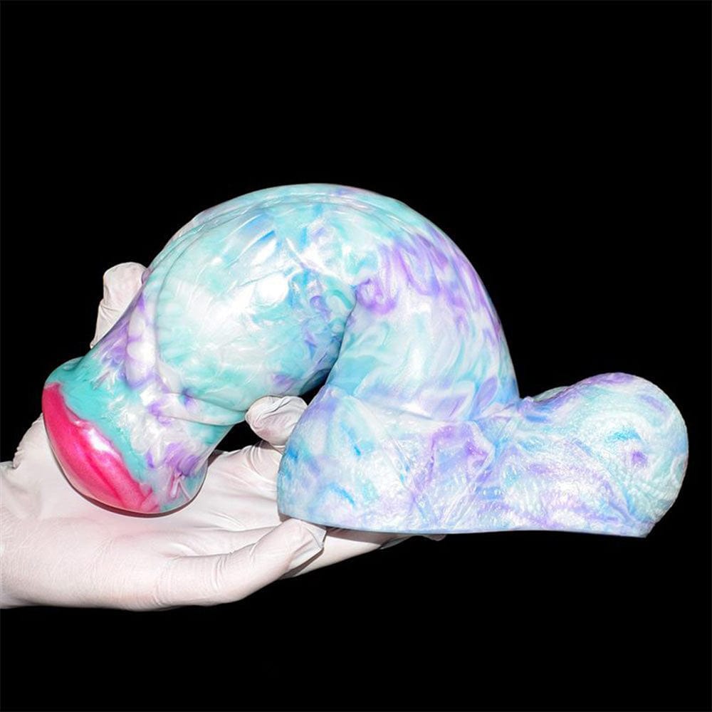 Colorful Soft Mushroom Head Silicone Artificial Dildo - Lurevibe