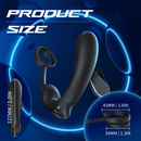 9 Speed Vibrating Prostate Massager Delayed Ejaculation Ring Anal Plug Vibrator With Remote Control - Lurevibe