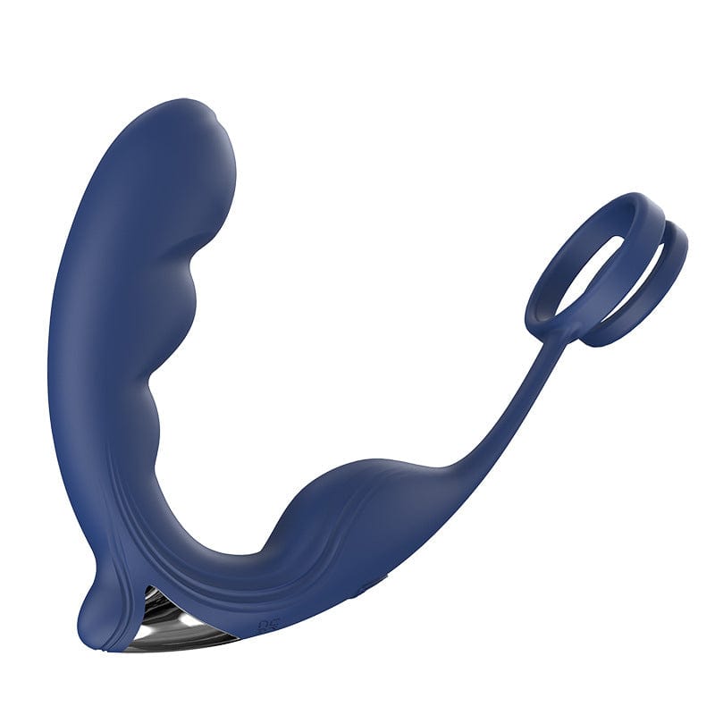 9 Speed Vibrating Prostate Massager Delayed Ejaculation Ring Anal Plug Vibrator With Remote Control - Lurevibe