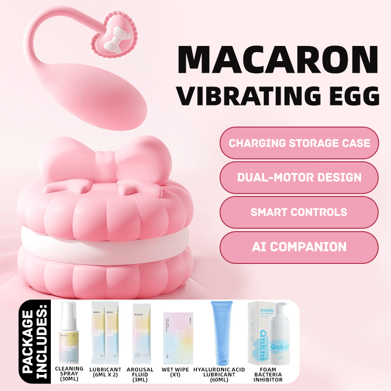 Pink Macaron 10 Modes Egg Vibrator - Lurevibe