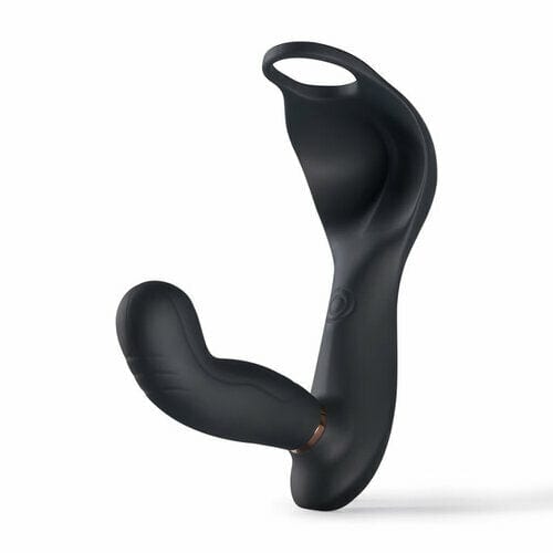 7 Vibrating & Pulsating Balls Teasing Butt Plug with Cock Ring - Lurevibe