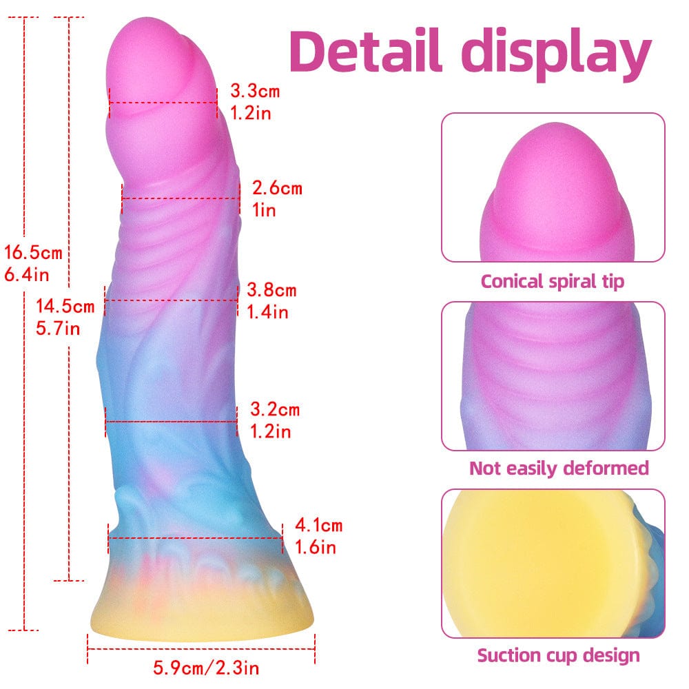 6.4 Inches Super Soft Luminous Fantasy Dildo - Lurevibe