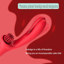 3 In 1 Clit Tickling G Spot Wiggling Dildo Vibrator - Lurevibe
