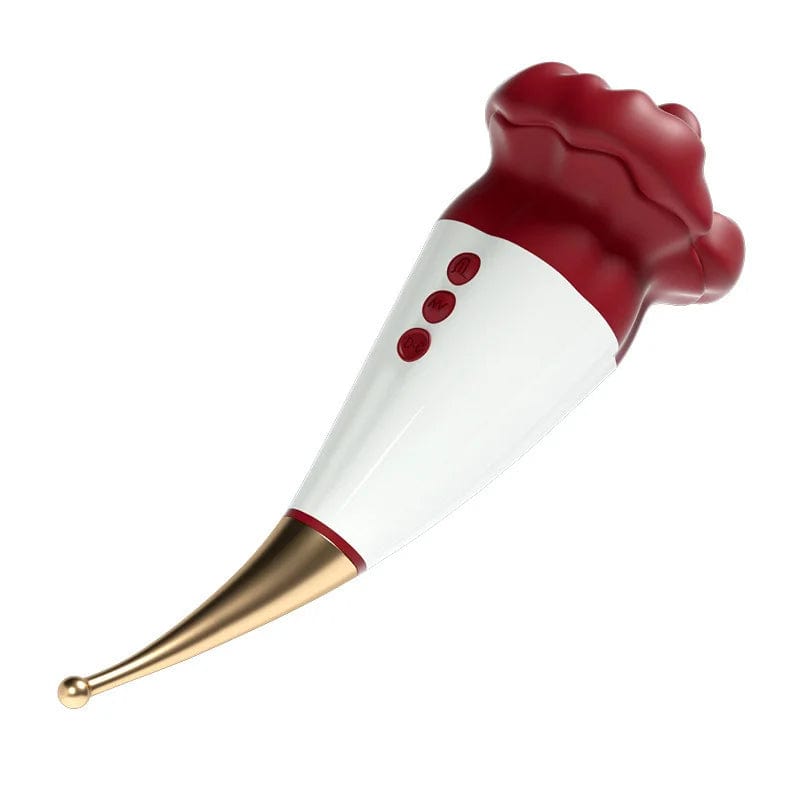 Lurevibe - Rose Lip Nibble Suction Clitoral Stimulator Vibrator - Lurevibe