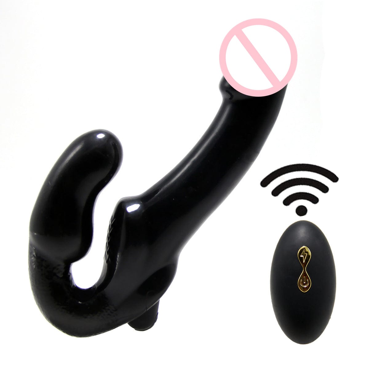 10 Frequency Vibrating Remote Control Double Ended Wearable Dildo - Lurevibe