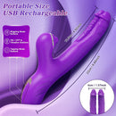 3 In 1 Clitoris Tapping Wiggling G Spot Dildo Vibrator - Lurevibe