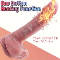 Lurevibe - 9 vibrierende 3 Teleskopschwingen, realistischer Dildovibrator, 8,86 Zoll 