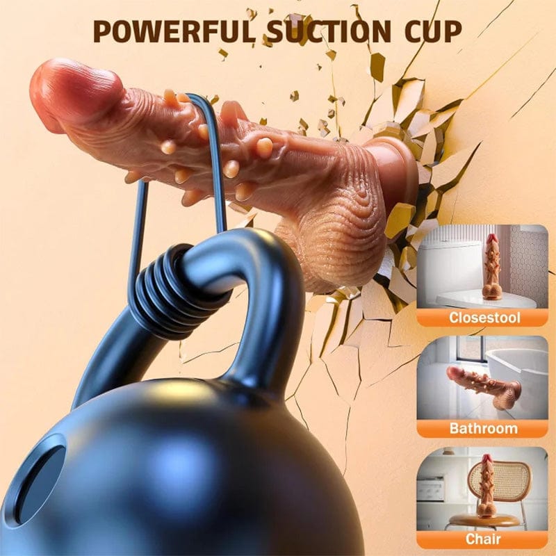 3 Thrusting & 9 Vibration G Spot Anal Stimulation Heating Dildo - Lurevibe