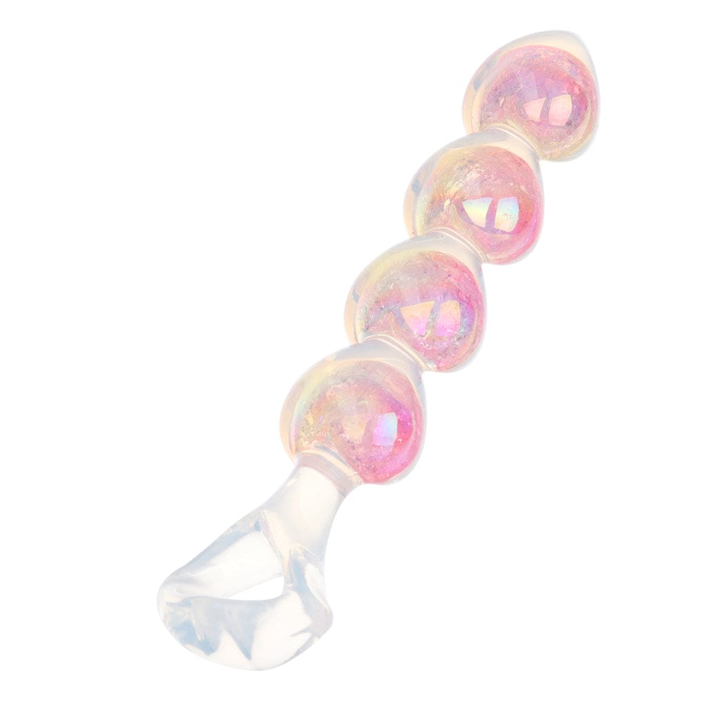 Iridescent Aurora Heart-Shaped Anal Bead Plug - Lurevibe