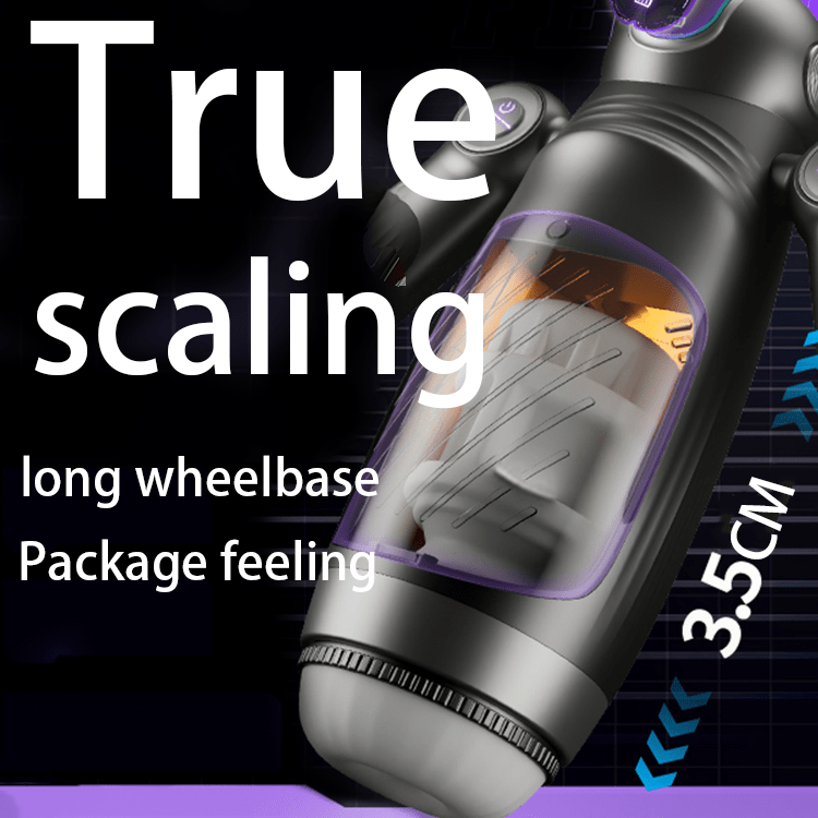 Lurevibe - Bella Bot - Robot Telescopic Vibration Male Penis Stroker - Lurevibe