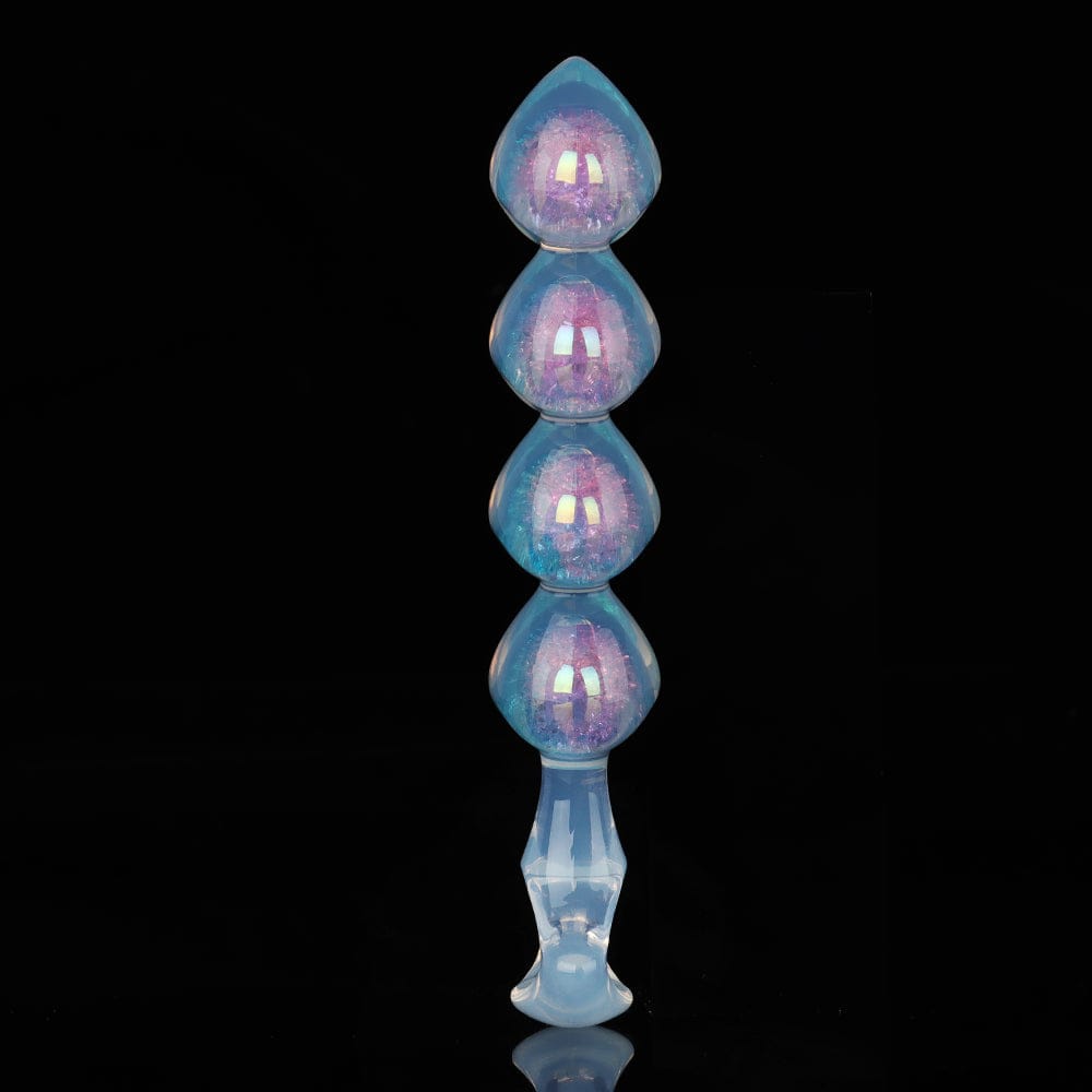 Iridescent Aurora Heart-Shaped Anal Bead Plug - Lurevibe