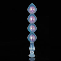 Iridescent Aurora Heart-Shaped Anal Bead Plug - Lurevibe