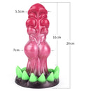 Surreal Realistic Wolf Teeth Luminous Silicone Dildo With Suction Cup - Lurevibe