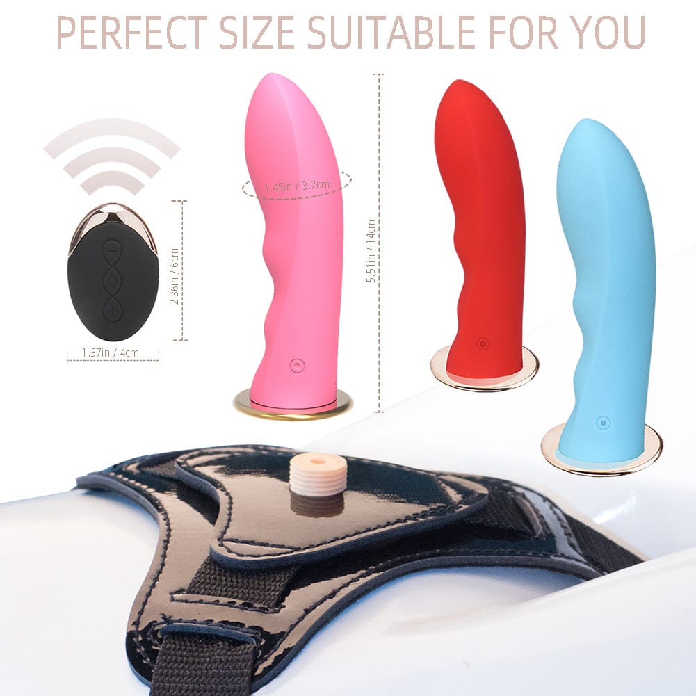 Wireless Remote USB Rechargeable Strap On Dildo - Lurevibe