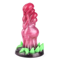 Surreal Realistic Wolf Teeth Luminous Silicone Dildo With Suction Cup - Lurevibe
