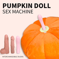 Pumpkin-shaped Pillow Style Thrusting Dildo Sex Machine Vibrator - Lurevibe